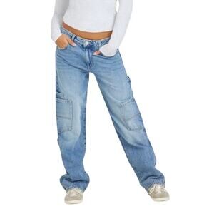 GARAGE Women's Slouchy Jeans Size 00 In Haily Blue